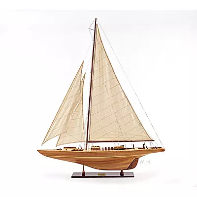 America's Cup Endeavour 1934 Yacht Wood Model 40  Sailboat J Boat New • $321.99