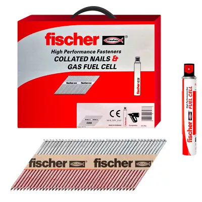 Fischer Stainelss StelFraming Nails | (1100 Nails + 1 Fuel Cell) • £50