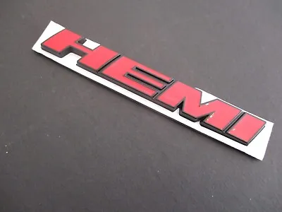 1x RED / BLACK HEMI Mopar Badge Emblem SRT Chrysler Dodge Ram Jeep Etc • $22.99