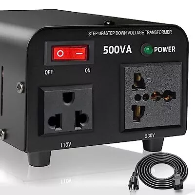 500W Voltage Transformer Power Converter220V To 110V 110V To 220V Step Up/Dow... • $48.81