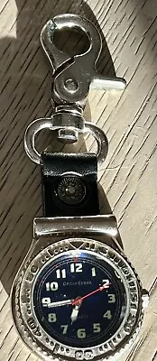 Vintage Cedar Creek Men Pocket Watch Belt Clip New Battery Stainless Steel • $9.25