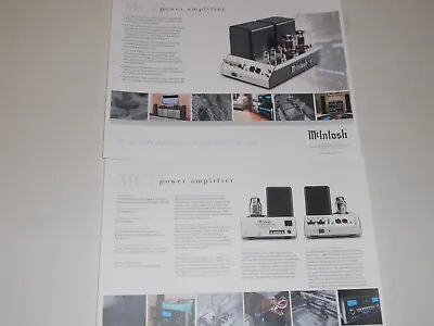 McIntosh MC-75 Tube Mono Amplifier Brochure 2 Pages Specs/Info/Articles 2015 • $9.99