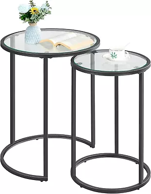 Round Nesting Side TablesAccent Table SetLittle End Table Combo W/Metal Frame  • $79.99