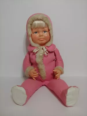 1968 Ideal LITTLE LOST BABY 3 Faces Doll Smile Cry Sleep Vintage 1960s • $19.99