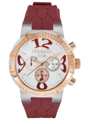 Mulco Women's Multifunctional Analog Swarovski Stones Red Watch MW3-20637-063 • $164.06