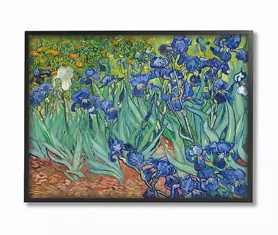 Flower Field Blue Green Van Gogh Classical Painting Framed Wall Art • $30.34