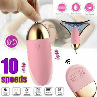 $10.95 • Buy Vibrator G Spot Dildo Bullet Egg Adult Wireless Remote Control Women Sex Toy AU