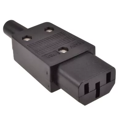 'Kettle Lead Plug' EIC In-Line Connector C13 Rewireable 10A • £2.29