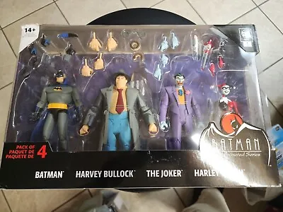 Batman The Animated Series Pack Of 4 Batman Harvey Bullock Joker Harley Quinn • $95.11