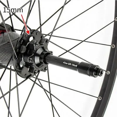 15mm To 9mm QR Adapter MTB Bike Thru Axle Hub Quick Release Adapter Converter • £8.28