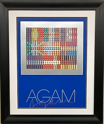 Yaacov Agam  Flags Of All Nations  Hand Signed Silkscreen Framed Kinetic Art • $949.99