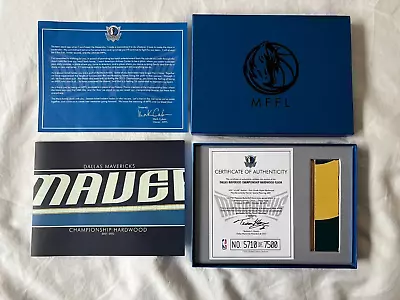 Dallas Mavericks 2011 NBA Champions Game Used Hardwood Floor Dual Color  - RARE • $500