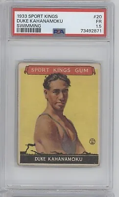 DUKE KAHANAMOKU 1933 Sport Kings Swimming #20 PSA 1.5 • $650