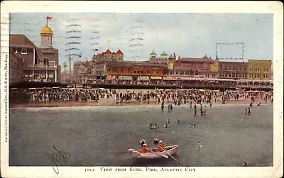 Atlantic City View From Steel Pier New Jersey ~UDB 1905 To H WASHER Montclair NY • $1.99