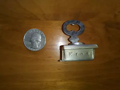 Vintage Stainless Steel Numbered K123 Skeleton Key Cabinet Lock • $9.99