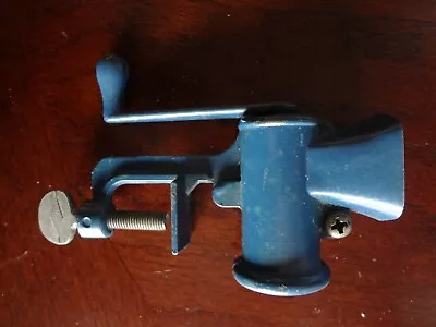 Vtg Mini Salesman Sample Child's Toy Table Top Clamp Meat Grinder Great Lakes  • $36.41