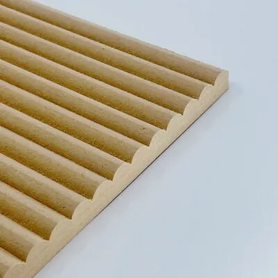 Round Flutted MDF Panels 2420mm X 390mm 12mm • £49.99