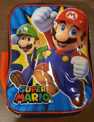 Super Mario Bros Lunch Bag Box NWOT Insulated Yoshi Switch Nintendo Luigi Wii  • $22.99