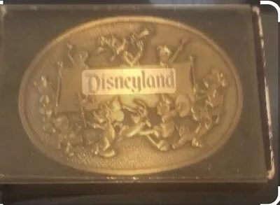 DISNEYLAND Belt Buckle Cowboy Mickey Minnie Donald Goofy Walt Disney WDP New VTG • $225