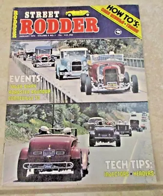 Vintage Street Rodder Magazine Book Jan 1974 Bonneville '73 Hot Rods & Roadsters • $9.99