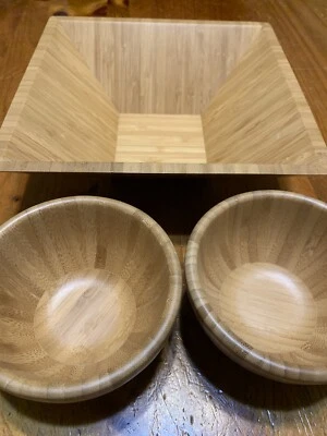 $13 • Buy Pampered Chef Bamboo Bowl Lot