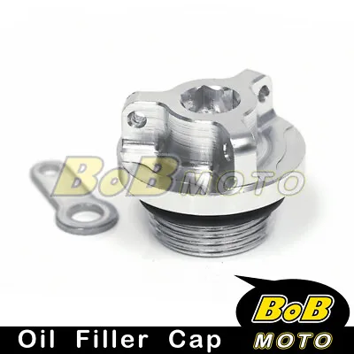 Silver Billet CNC Oil Filler Cap For Suzuki B-King 1300 08 09 10 11 12 13 • $18.63