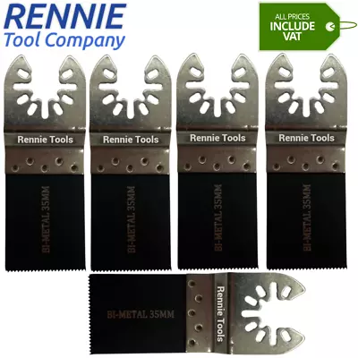 35mm Bi-Metal Oscillating Multi Tool Blades For Wood Laminate Nails & Metal • £19.99