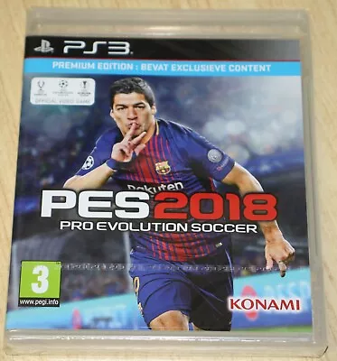 PS3 Game - PES 2018 Pro Evolution Soccer - New & Sealed • $79.99