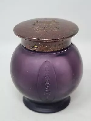 Vintage Erasmic Peerless Vanishing Cream Amethyst Bottle By Appointment Antique  • $13.66