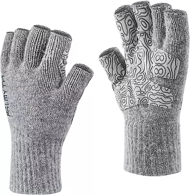 Wool Fishing Gloves Fingerless Warm For Men And Women Cold Weather Fly Fishing  • $36.64