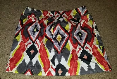 Forever 21 Women's Multi Tribal Print Skirt Mini Size Large • $7