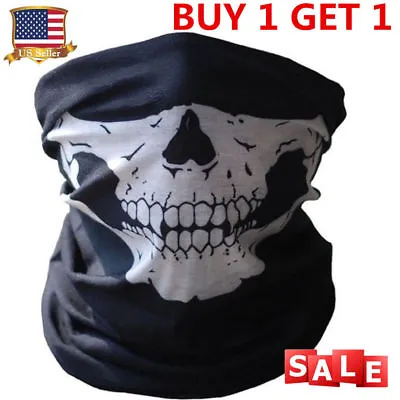 Skull Tubular Mask Bandana Motorcycle Scarf Face Neck Warmer GHOSTS Call Of Duty • $13.99