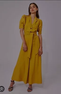 BNWTS C/MEO COLLECTIVE New Places Jumpsuit Marigold Size 6 Xs  • $39.99