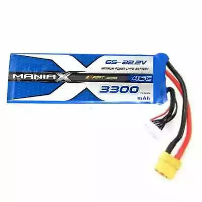 £75.86 • Buy 6S 3300mAh 22.2V 45C Maniax LiPo MX3300-6S-45