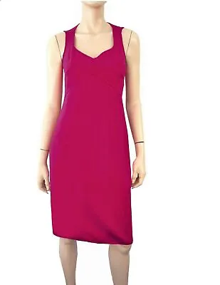 MICHAEL KORS COLLECTION Sleeveless Zinnia Pink Stretch Wool Dress 8 • $188