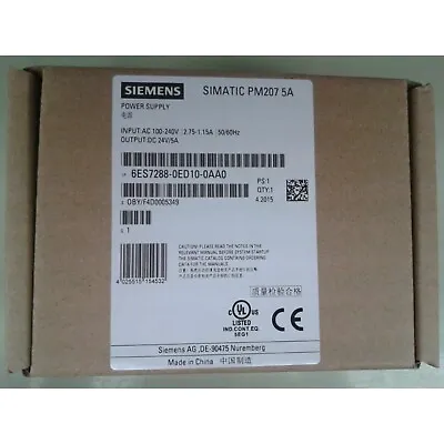 New Siemens S7-200 Power Supply Input 6ES7288-0ED10-0AA0 6ES7 288-0ED10-0AA0 • $65.36