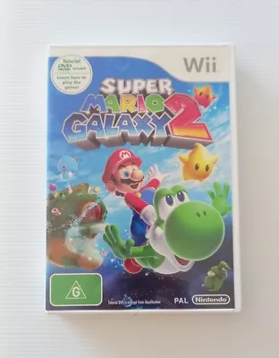 Super Mario Galaxy 2 Nintendo Wii Complete With MANUAL Excellent Condition 2Disc • $42