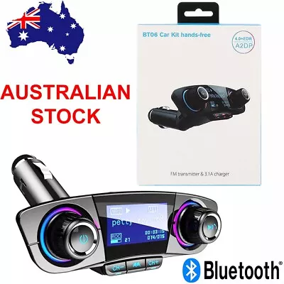 FM Transmitter Bluetooth MP3 Adapter Charger Handsfree Wireless Car Kit • $21.99