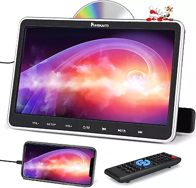 10.1  Car DVD CD Player Rear-Seat Monitor TV Screen For Kids 1024*600 HDMI USB • £99.50