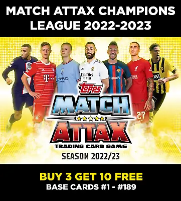 £0.99 • Buy Match Attax Champions League 2022-23 22/23 Base Cards #1 - #189