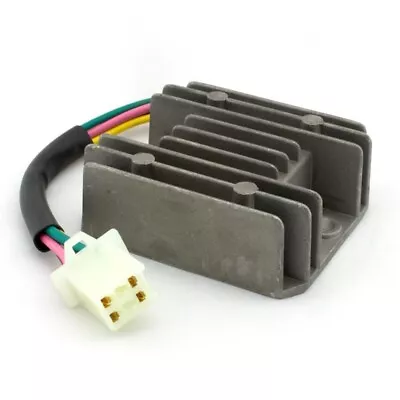 Universal 4 Wire Full  Black Motorcycle Regulator Rectifier 12V DC Bike Quaie • $10.62