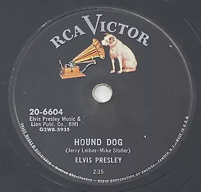 ELVIS PRESLEY “Hound Dog / Don’t Be Cruel” 10” 78 RPM Record Rockabilly 50s Rock • $39.99