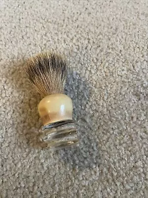 Vintage Made Rite Pure  Badger Hair Shaving Brush Lucite/acry #152 • $14.99