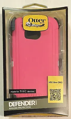 Otterbox Defender Rugged Protection Case And Clip HTC One (M8) Pink Otter Box • $5.99