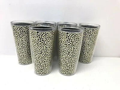 MCM Thermal Tumblers Drinking Glasses Animal Print Set 6 Vintage • $24.99