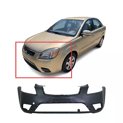 Primed Front Bumper Cover Fascia For 2010-2011 Kia Rio Base EX LX SX 865111G600 • $149.83