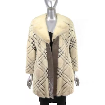 Mink And Leather Jacket- Size S • $450