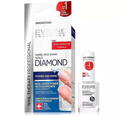 Eveline Nail Therapy Diamond Nail Conditioner Hardener Split Nail Repair Serum • £7.99