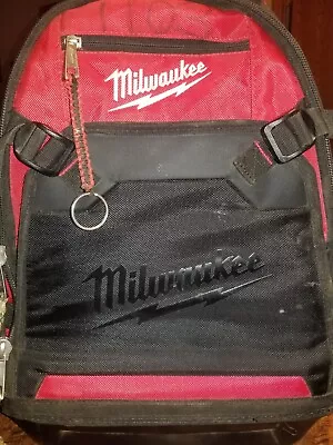  Milwaukee Tool 48-22-8200 Jobsite Backpack 35 Pockets Hard Bottom  • $80