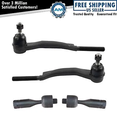 Inner Outer Tie Rod End Kit Set Of 4 For Buick Chevy GMC Isuzu Olds Saab SUV • $45.14